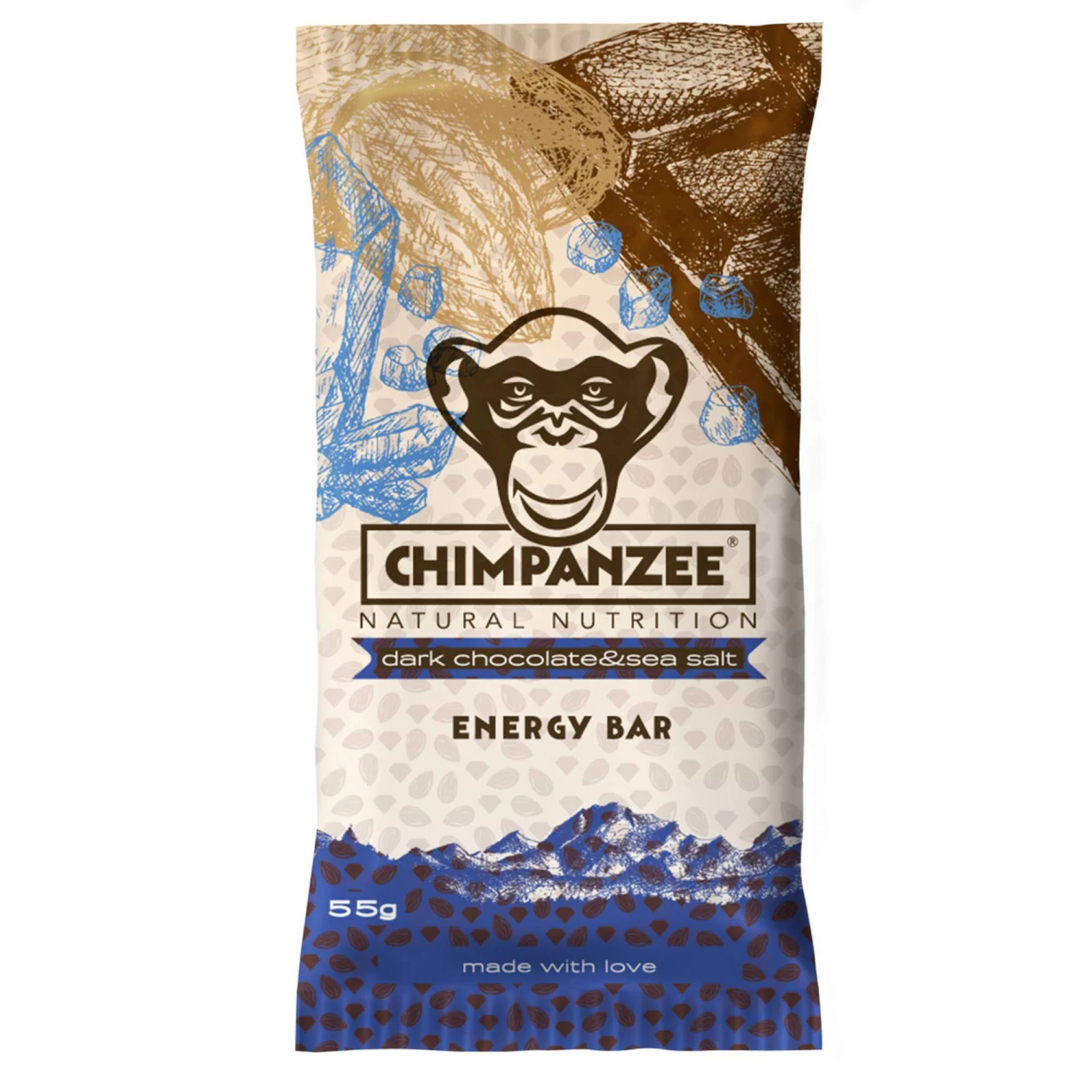 Chimpanzee ENERGYBAR DARK CHOCOLATE & SEASALT - Müsliriegel 1 Chimpanzee ENERGYBAR DARK CHOCOLATE & SEASALT - Müsliriegel