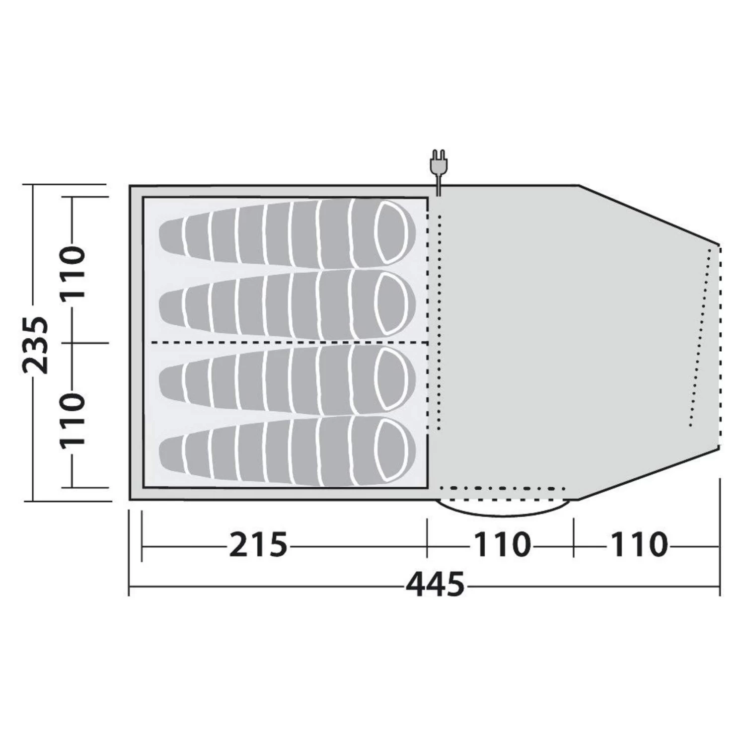 Robens DOUBLE DREAMER 4 - Tunnelzelt 4 Robens DOUBLE DREAMER 4 - Tunnelzelt – Bild 4